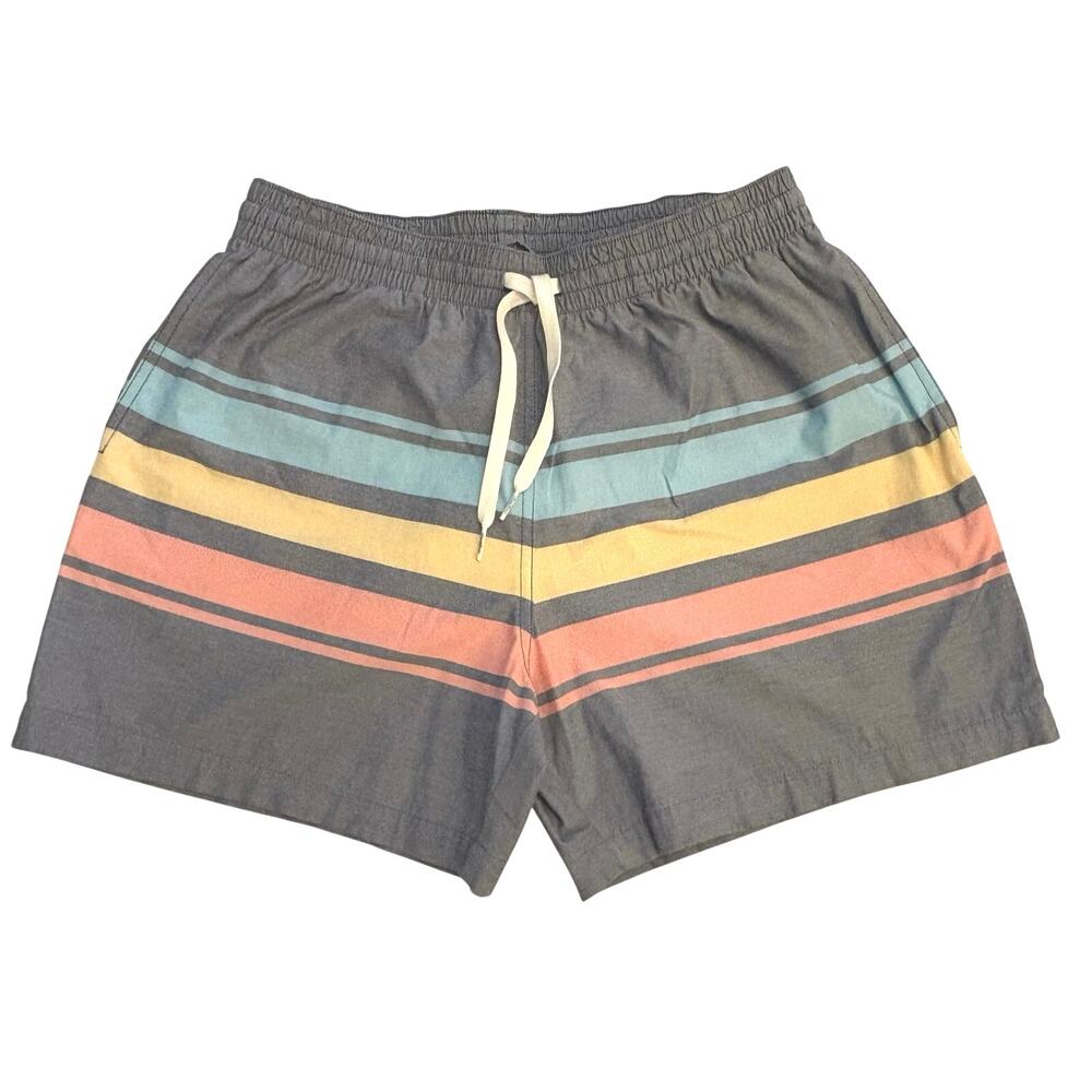 Chubbies Mens Swimming Trunks Medium 5.5” Inseam Elastic Waist Drawstring Beach
